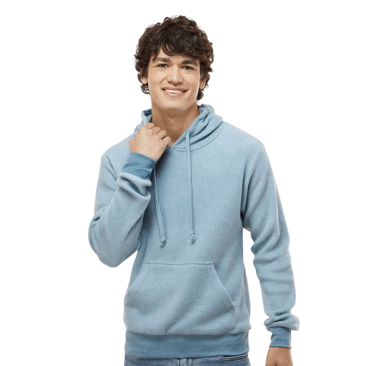 Men’s Inside-Out Fleece Hoodie with Contrast Rib Trim