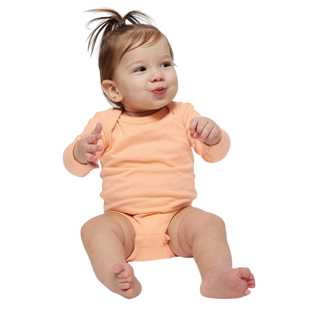 Baby Fine Jersey Long Sleeve Bodysuit Soft Fit
