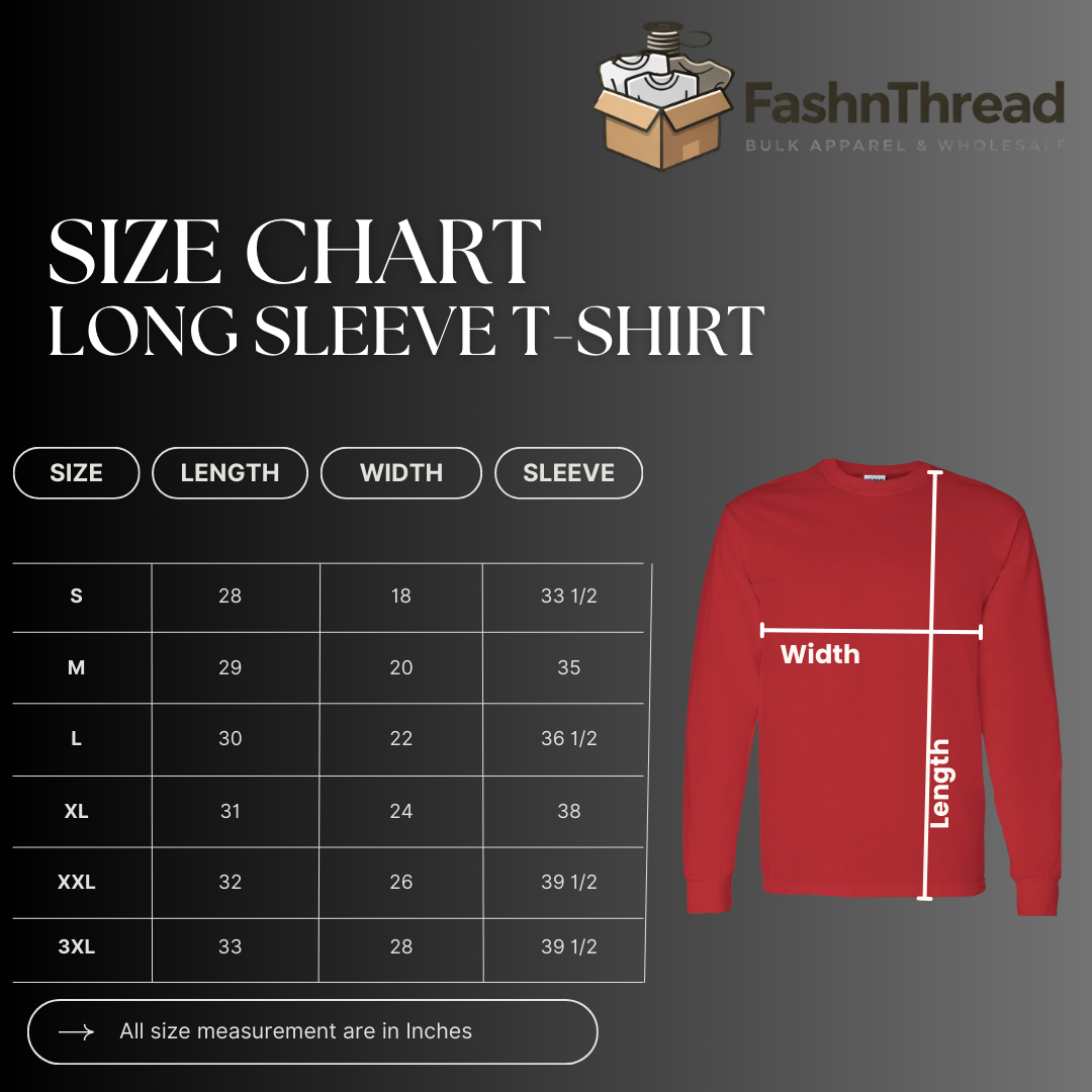 Heavy Cotton Long Sleeve Tee Unisex For Everyday